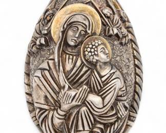 Lot 81 | Greek Silver Egg H 2.8" Dia. 1.8" 3.4t oz