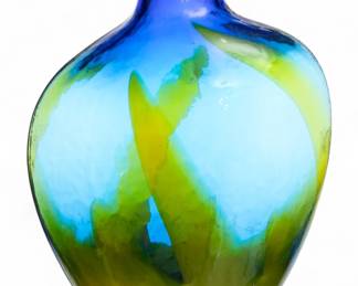 Lot 1085 | Blenco (American) Glass Vase H 14" W 6" L 10.8"