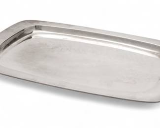 Lot 34 | Alex Styles for Garrard & Co. Ltd. (London) Sterling Silver Tea Tray, 1973 W 10.6" L 16" 41t oz