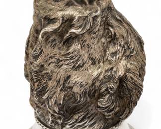 Lot 45 | Russian Silver Boar's Head Drinking Cup H 7.8" Dia. 4.3" 26.7t oz