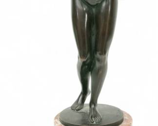 Lot 1095 | Martin Goetz, (Germany, 1865-1928) Bronze Standing Nude Figure, Ca. 1900 H 17"