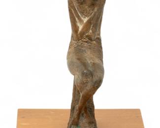 Lot 1099 | Pino Conte (Italian, 1915-1997) Bronze Scuplture 'Seated Woman' H 13" W 2.8" L 6"