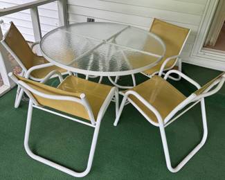 Very nice five piece set. Has always been covered