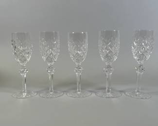 Five Waterford Crystal Powerscourt Sherry Glasses