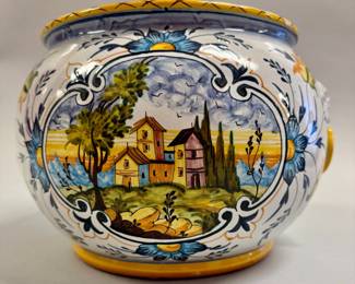 Ceramiche D'Arte Painted Planter, Italy
