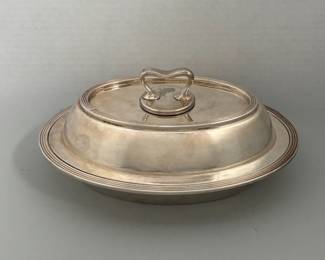 Silver Plate Hollowware Covered Vegetable Server
