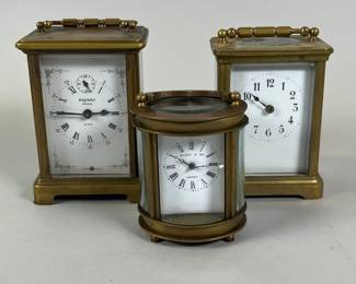 Collection Of Brass Carriage Clocks