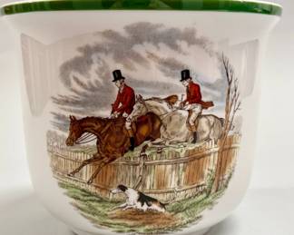 Spode The Hunt Cache Pot, Modern