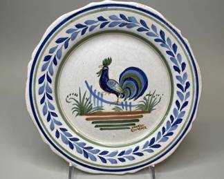 Henriot Quimper Hand Painted Plate