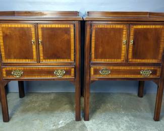 Drexel Side Cabinets With Drawers