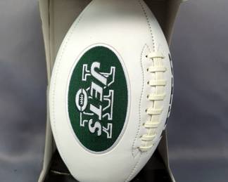 New York Jets Autographed Full-Size Football