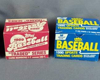 Topps And Fleer Baseball Traded Series Card Sets - 1988, 1989 and 1990