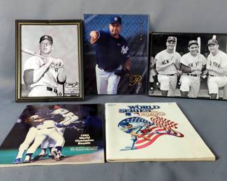 New York Yankees & Kansas City Royals Baseball Memorabilia Lot