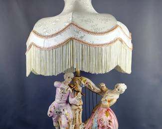 Capodimonte Style Figural Lamp