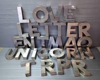 Hand Crafted Metal 3D Letters
