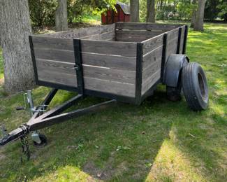 Trailer and two spare tires