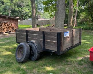 Trailer and two spare tires