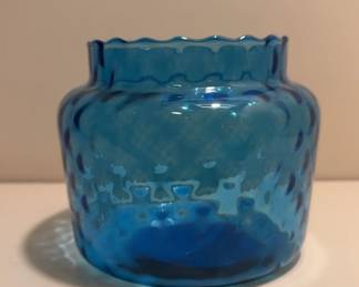Bright Turquoise Glass Vase
