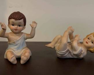 Vintage Porcelain Piano Babies