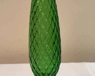 Vintage E.O. Brody Co. Green Glass Vase 921 USA
