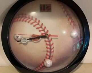 Baseball Quartz Wall Clock