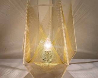 MCM Nylon String And Plexiglass Pendant Lamp
