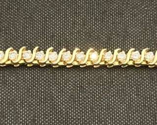 Beautiful 14kt Gold Diamond Bracelet
