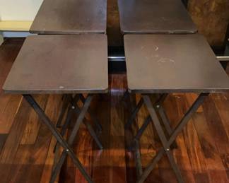 Set of Portable Wood Trays