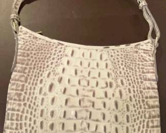 Brahmin Faux Crocodile Look Crossbody Shoulder Bag
