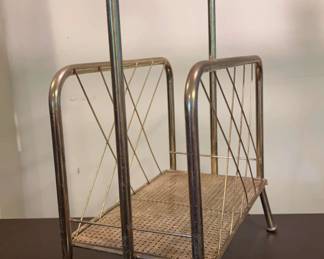 MCM Metal Brass Magazine Rack
