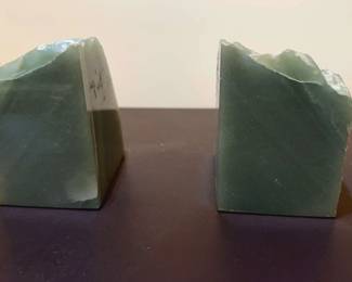 Sliced Aventurine Stone Bookends from Brazil