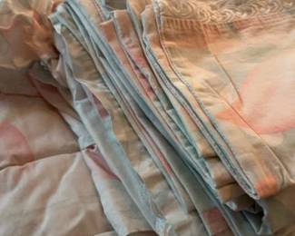 Pink And White Comforter