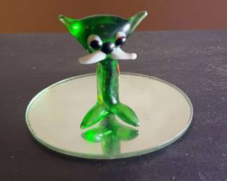 Green Glass Adult Cat