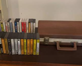Vintage Carrying Case Cassette Tapes