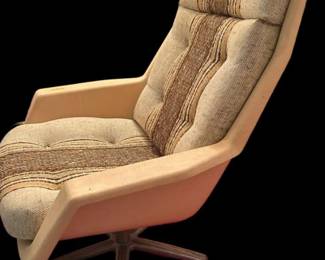 005 SUPER RARE Overman Sweden Mid Century Modern Molded Tilt Chair