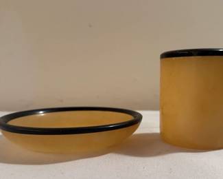 Beautiful Gemstone Style Alabaster Set