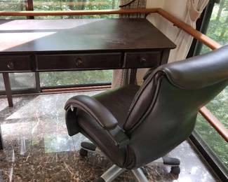 Office Wooden Desk And Chair
