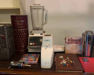 Bartender Books, Retro Drink Mixing Gear More