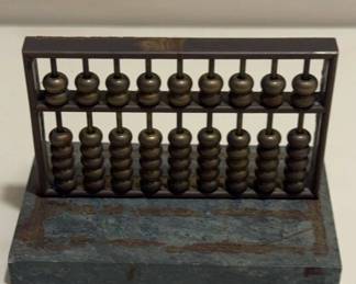 Miniature Brass Abacus
