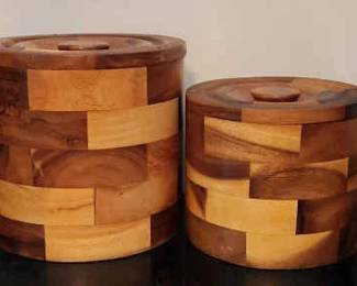 Kitchen Wooden Decor Pots