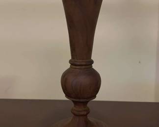 Vintage Handturned Wood Vase