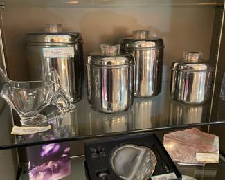 1960s Steel Kitchen Cannisters