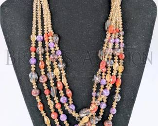 MULTIBEAD MULTISTRAND NECKLACE