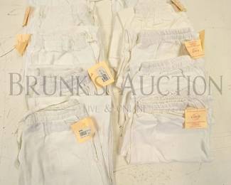 WHITE PANTS WOMEN FASHION BOUTIQUE B'GAUZE CRUISE VACATION BUTTON UP PANTS SHIRT TANK TOP DRESS CLOTHING WEAR