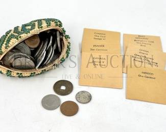 COINS CHANGE FOREGIN COINAGE CURRENCY COIN PURSE