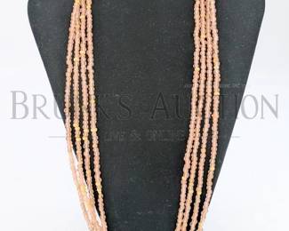 MULTISTRAND MULTIBEAD NECKLACE