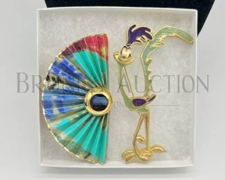 ROADRUNNER FAN STYLE PINS JEWELRY