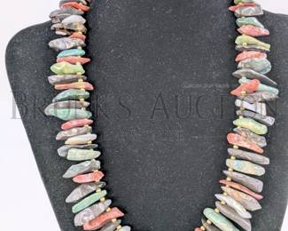 LARGE FETISH STYLE NECKLACE MULTICOLOR