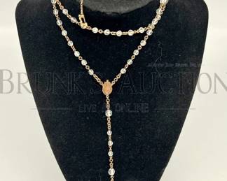 CROSS ROSARY NECKLACE RELIGION JEWELRY