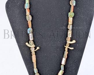 BEADED BONE FETISH NECKLACE CRAFTING SOUTHWEST JEWELRY DESIGN FASHION